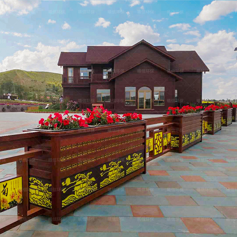 太陽能燈光花箱